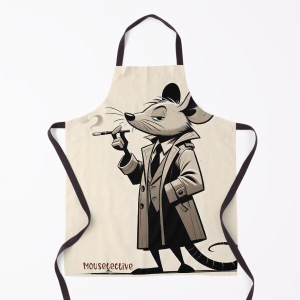 Item preview, Noir Detective Mouse Illustration designed and sold by inkArtistryfine.