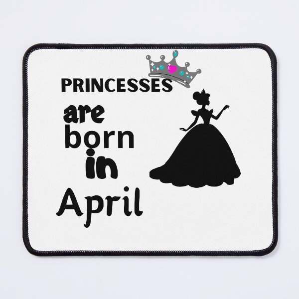 Item preview, princesses are born in april t-shirt designed and sold by stickersvnzla.