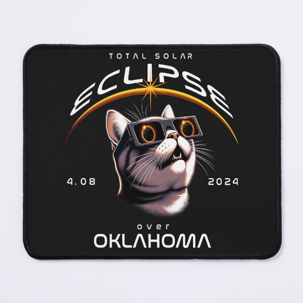Item preview, Total Solar Eclipse Over Oklahoma, USA, A Siamese cat wearing sunglasses looking up at the Total Solar Eclipse, Animal Eclipse Viewing Pawty 2024. designed and sold by jeyel7.