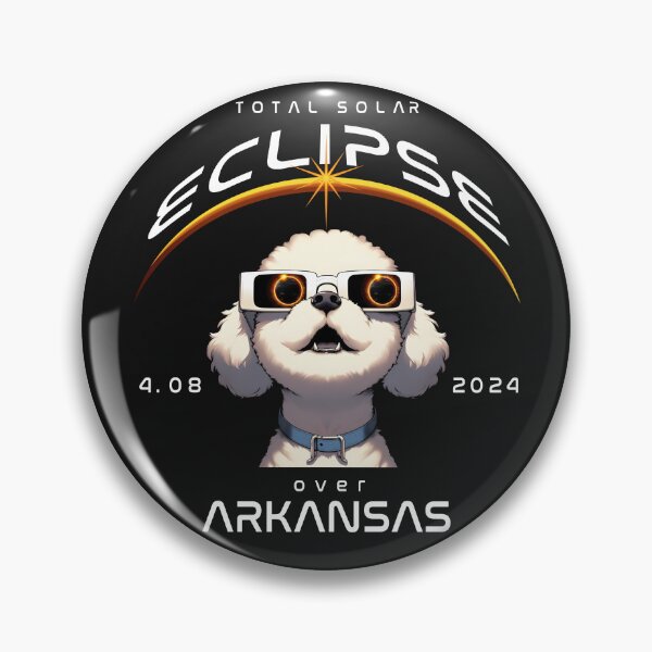 Artikelvorschau, Totale Sonnenfinsternis über Arkansas, ein Pudelhund mit Sonnenbrille blickt auf die totale Sonnenfinsternis, Animal Eclipse Viewing Pawty 2024. entworfen und verkauft von jeyel7.