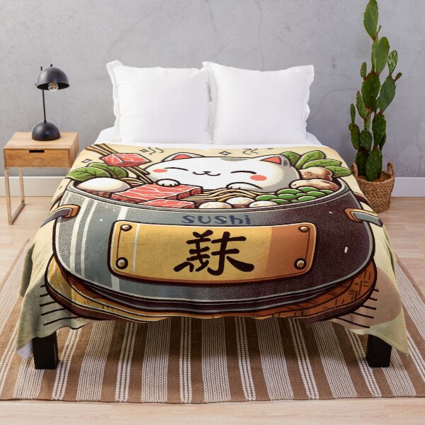 Item preview, Happy Cat Hotpot Feast Illustration designed and sold by inkArtistryfine.