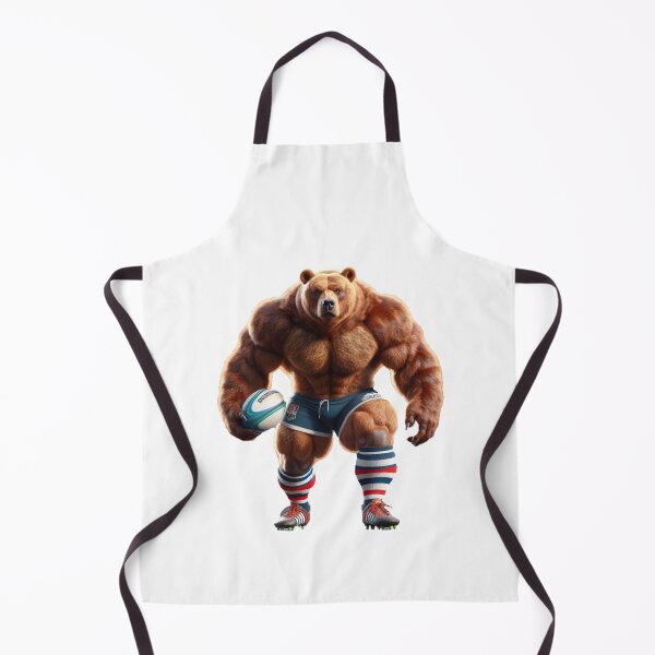Item preview, Bear Rugby Player designed and sold by SpendieSellers.