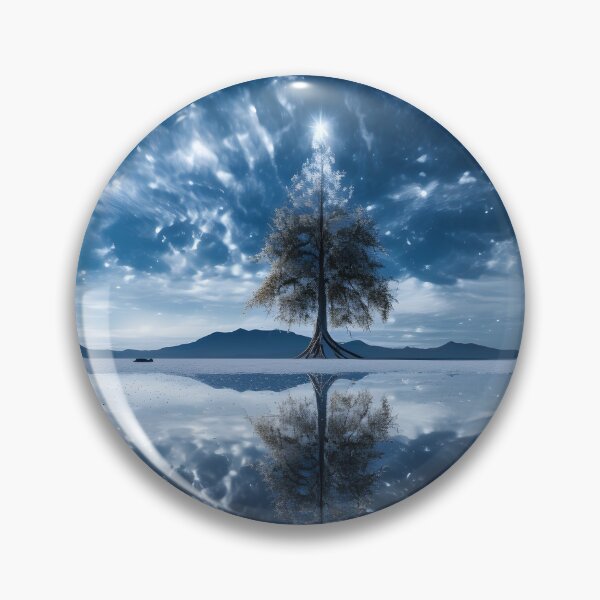 Item preview, Beautiful reflective tree landscape print designed and sold by dcrc.