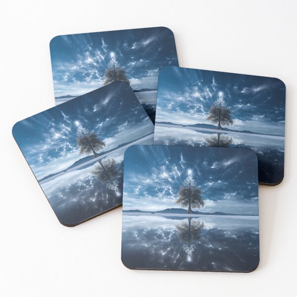 Item preview, Beautiful reflective tree landscape print designed and sold by dcrc.