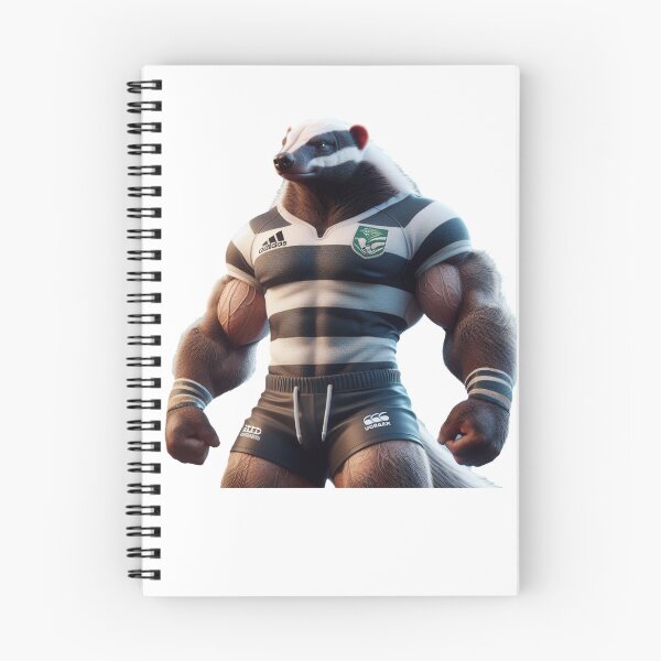 Item preview, Honeybadger Rugby Player designed and sold by SpendieSellers.