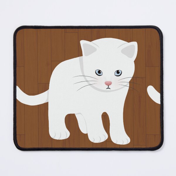 Item preview, Cute white cat designed and sold by TiffyChaa.