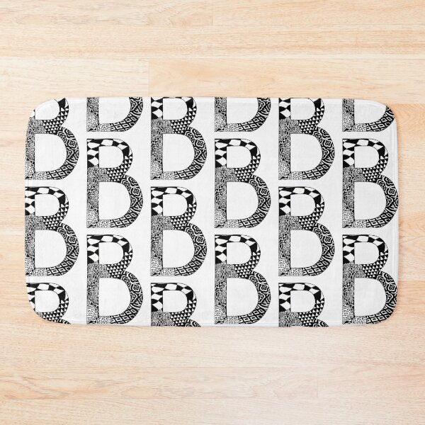 Item preview, Letter B Zentangle designed and sold by SavannaHandmade.
