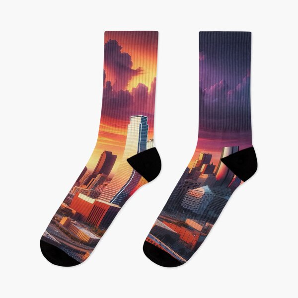Item preview, Sunset Over Dallas: Iconic Skyline designed and sold by FIYARO.