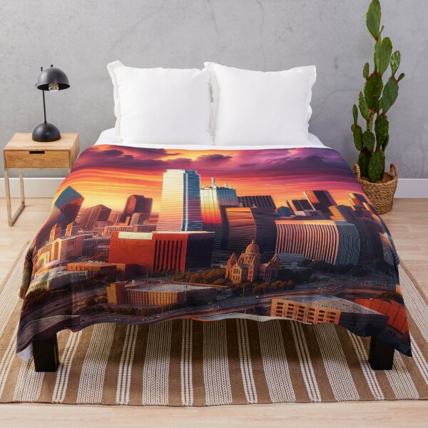 Item preview, Sunset Over Dallas: Iconic Skyline designed and sold by FIYARO.