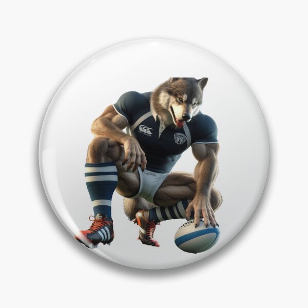Item preview, Wolf Rugby Player designed and sold by SpendieSellers.
