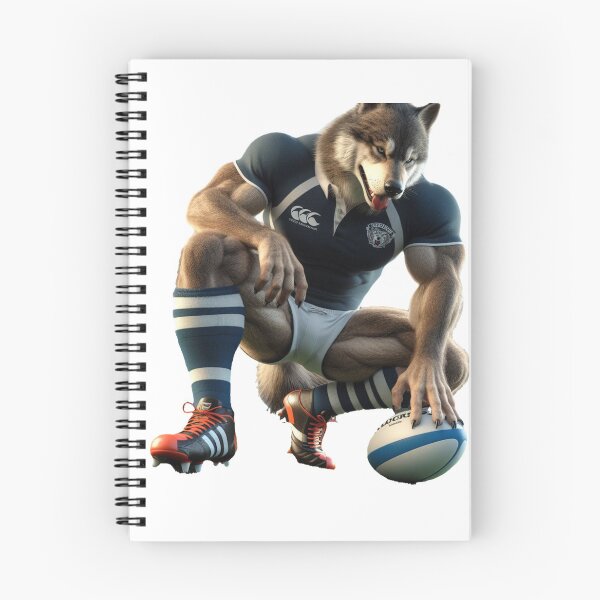 Item preview, Wolf Rugby Player designed and sold by SpendieSellers.