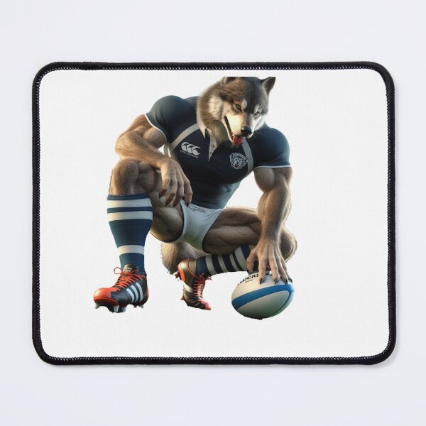 Item preview, Wolf Rugby Player designed and sold by SpendieSellers.