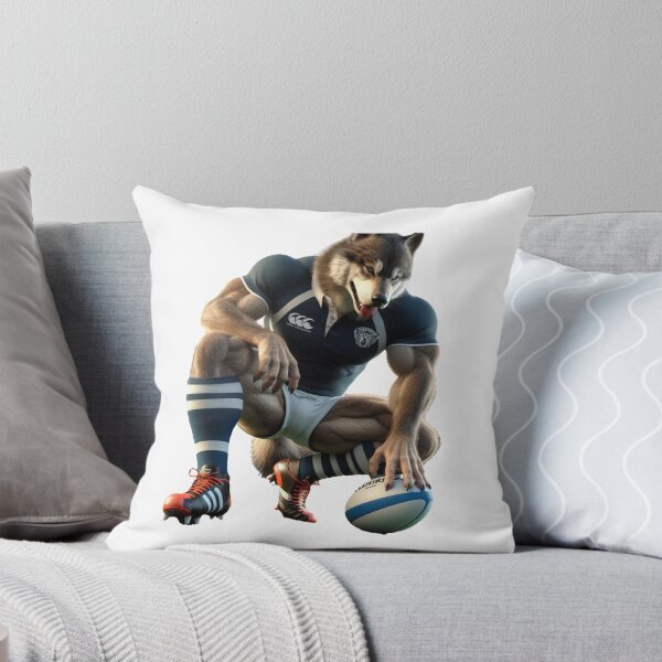 Item preview, Wolf Rugby Player designed and sold by SpendieSellers.