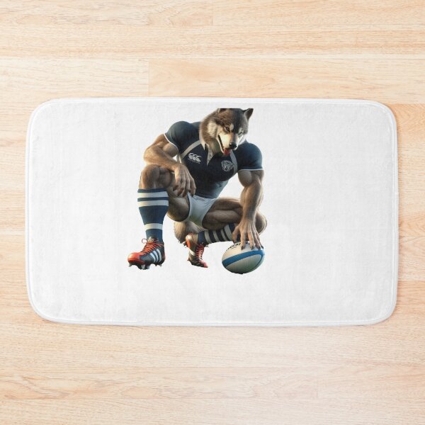 Item preview, Wolf Rugby Player designed and sold by SpendieSellers.