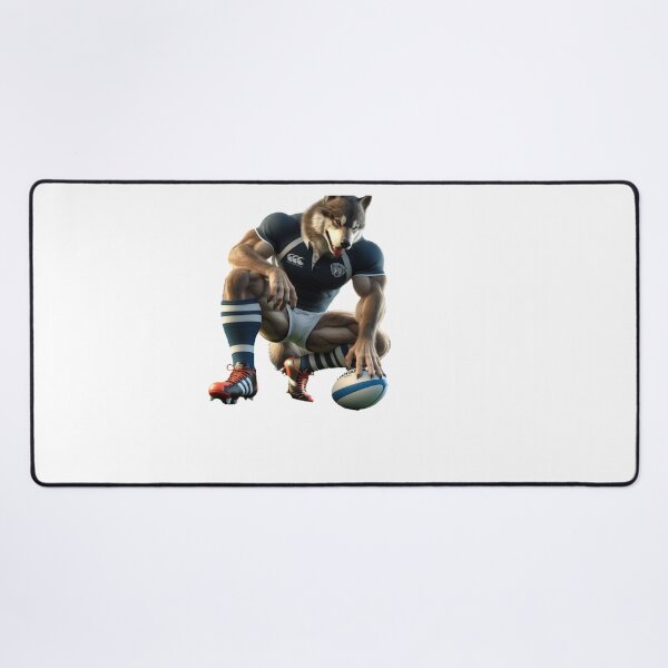 Item preview, Wolf Rugby Player designed and sold by SpendieSellers.
