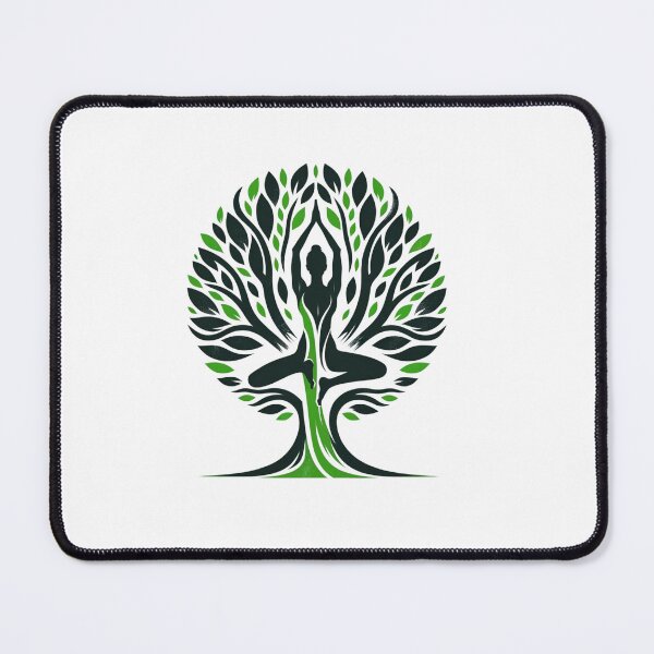 Item preview, Nature's Balance - Yoga Tree Pose with Realistic Tree Form designed and sold by figouraArtstic.