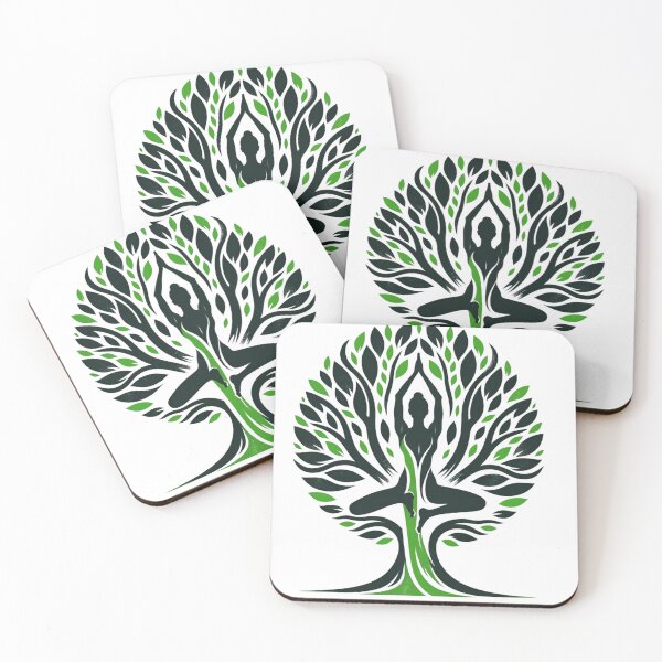 Item preview, Nature's Balance - Yoga Tree Pose with Realistic Tree Form designed and sold by figouraArtstic.