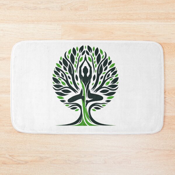 Item preview, Nature's Balance - Yoga Tree Pose with Realistic Tree Form designed and sold by figouraArtstic.