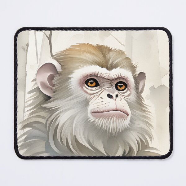 Item preview, Portrait of Snow Monkey in Winter designed and sold by TheCurators.