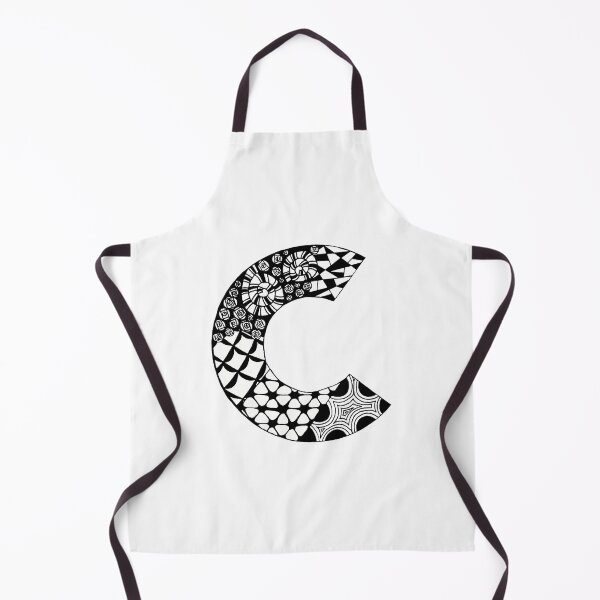 Item preview, Letter C Zentangle designed and sold by SavannaHandmade.