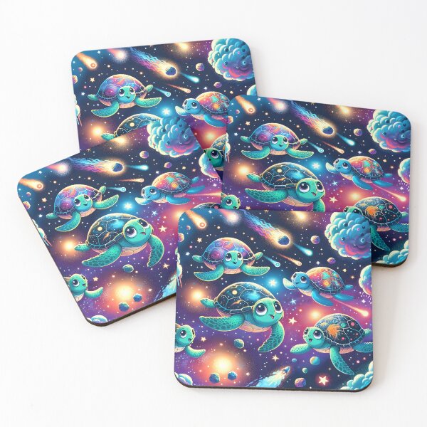 Item preview, Cosmic Sea Turtles Galaxy Journey designed and sold by inkArtistryfine.