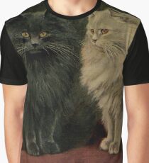 Vintage Persian Cat Illustration (1903) Graphic T-Shirt