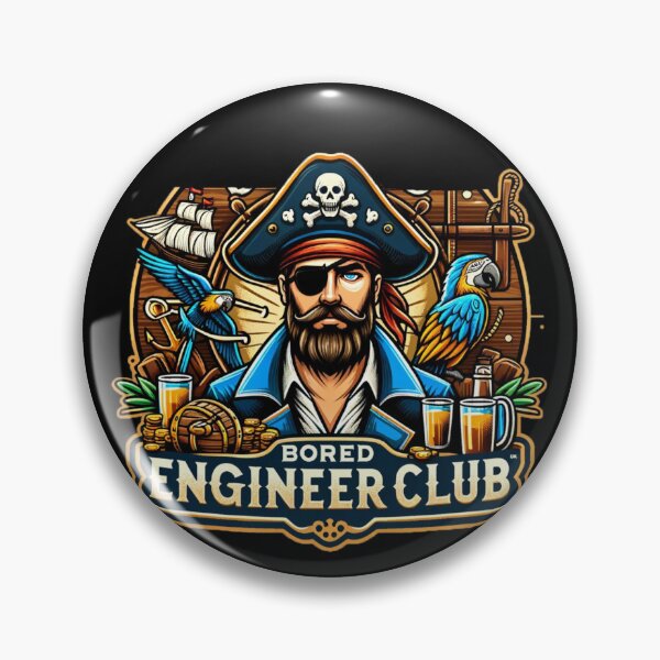 Item preview, Bored Engineer Club Pirate - Best Selling designed and sold by Aditya Bhole.
