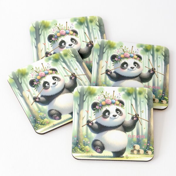 Item preview, Enchanted Forest Panda Maestro designed and sold by inkArtistryfine.