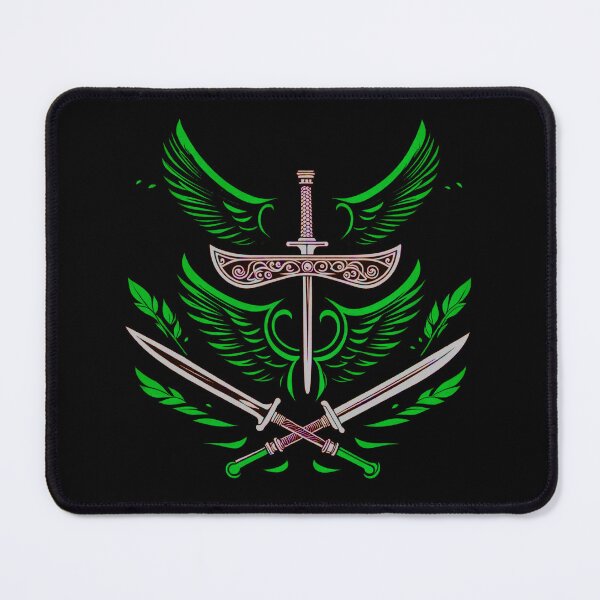 Item preview, Sword Wings Green designed and sold by ephemerandom.