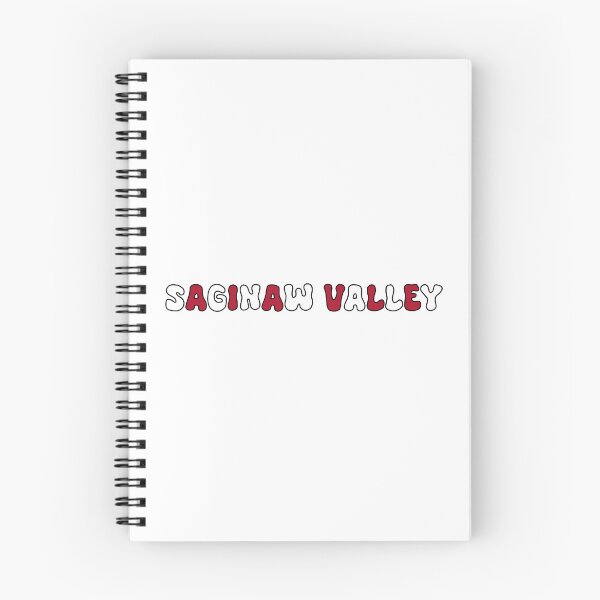Item preview, Saginaw Valley Funky Font Red White designed and sold by RBCreationsinMI.
