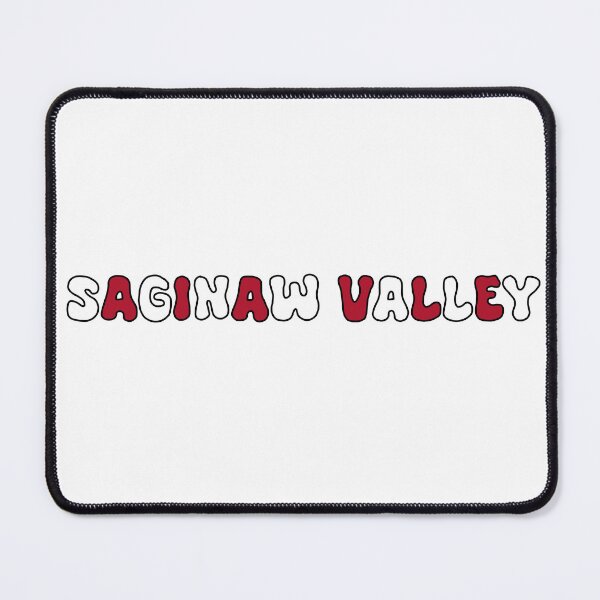 Item preview, Saginaw Valley Funky Font Red White designed and sold by RBCreationsinMI.
