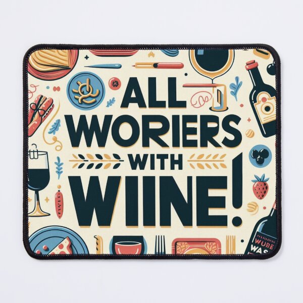 Item preview, all worries with wine designed and sold by Luxryraino.