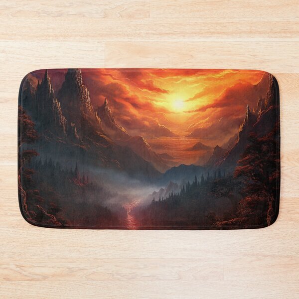 Item preview, Dark Fantasy Landscape - Dragonfire Gorge designed and sold by Fantasy Masterpiece.
