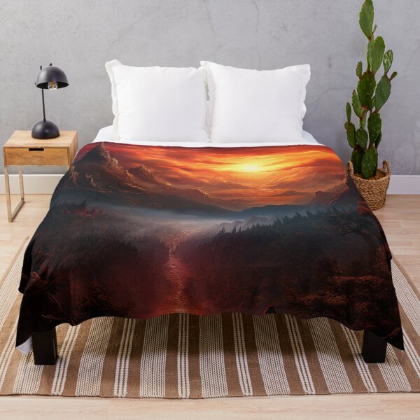 Item preview, Dark Fantasy Landscape - Dragonfire Gorge designed and sold by Fantasy Masterpiece.
