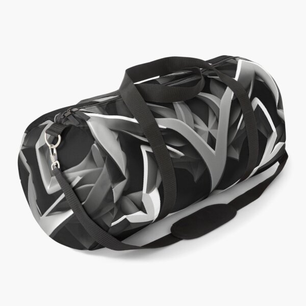 Item preview, abstract black and white snowflake print designed and sold by dcrc.
