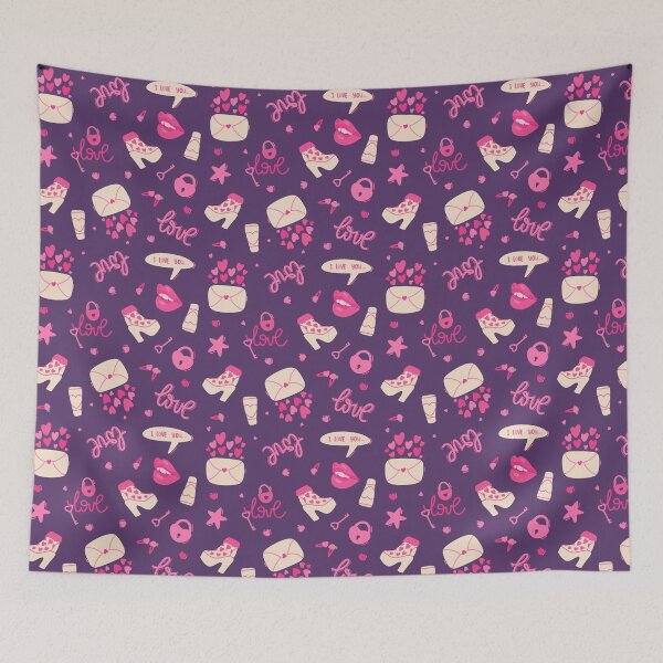 Item preview, Love violet seamless pattern. Valentines day designed and sold by Nattalu.