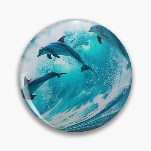 Item preview, Dolphins ride the wave  designed and sold by Lewis-mart.
