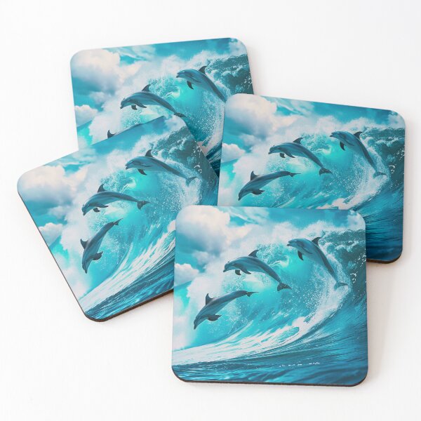 Item preview, Dolphins ride the wave  designed and sold by Lewis-mart.