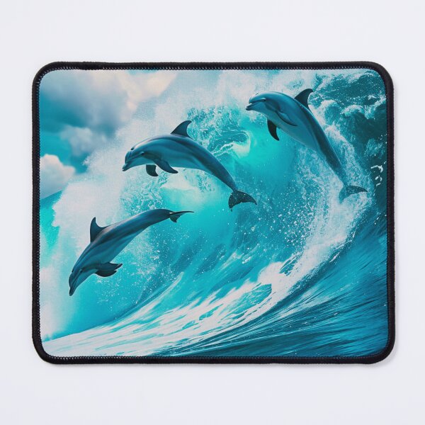 Item preview, Dolphins ride the wave  designed and sold by Lewis-mart.