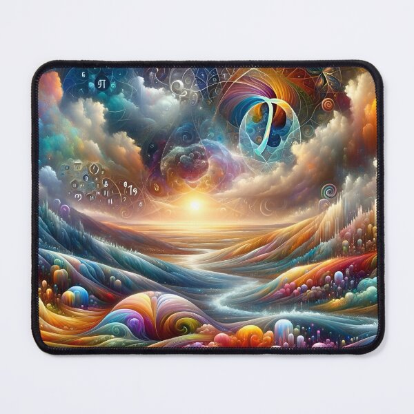Item preview, Autistic Pi Rainbow Landscape designed and sold by AI-Pi-art.