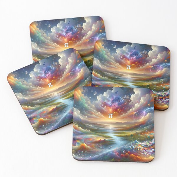 Item preview, Autistic Pi Rainbow Landscape designed and sold by AI-Pi-art.