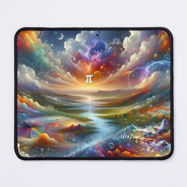 Item preview, Autistic Pi Rainbow Landscape designed and sold by AI-Pi-art.