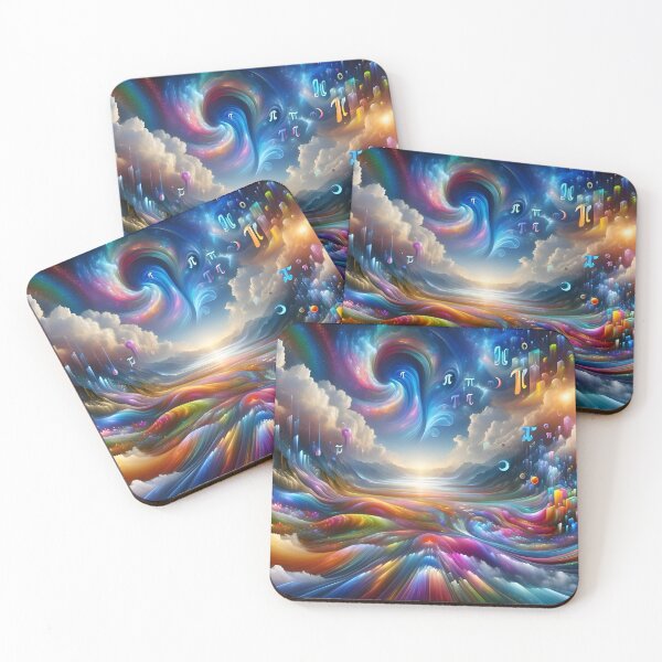 Item preview, Autistic Pi Rainbow Landscape designed and sold by AI-Pi-art.