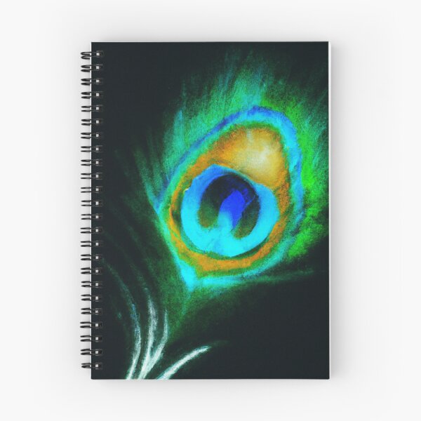 Item preview, peacock feather on black background designed and sold by optimusprime39.