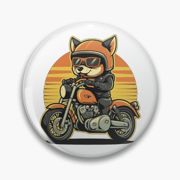 Item preview, Dingo on motorbike in sunset - dingo picture  designed and sold by bukajart.