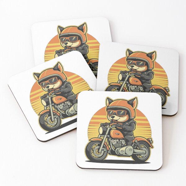 Item preview, Dingo on motorbike in sunset - dingo picture  designed and sold by bukajart.