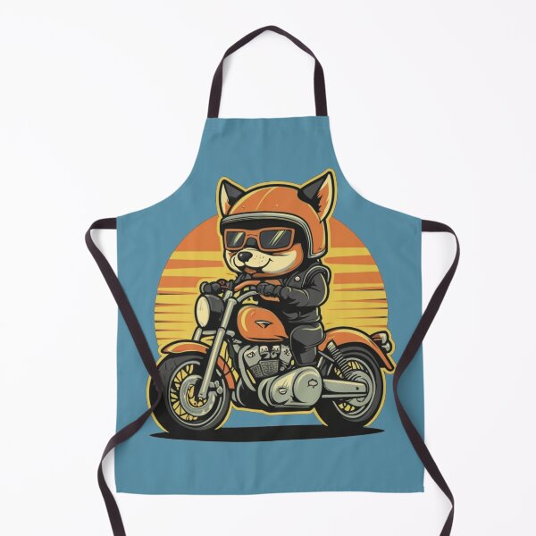 Item preview, Dingo on motorbike in sunset - dingo picture  designed and sold by bukajart.