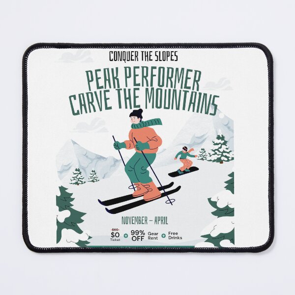 Item preview, Conquer the slopes peak performer carve the mountains designed and sold by dtbus79.
