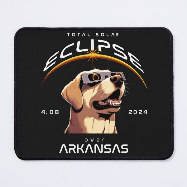 Item preview, Total Solar Eclipse Over Arkansas, A Labrador Retriever wearing sunglasses looking up at the Total Solar Eclipse, Animal Eclipse Viewing Pawty 2024 designed and sold by jeyel7.