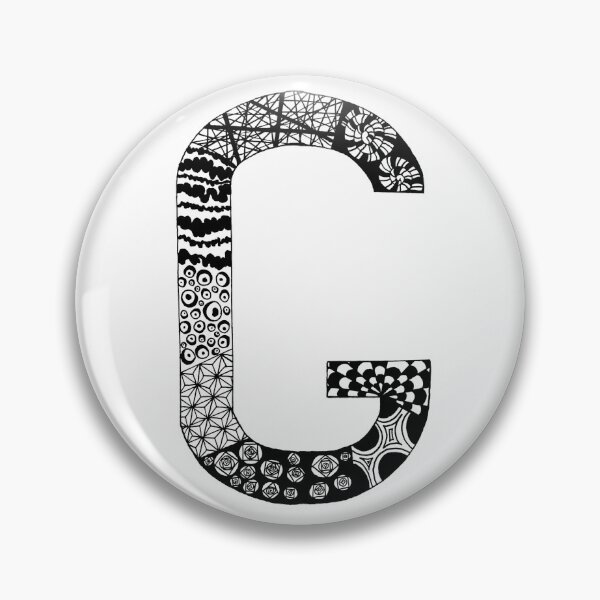 Artikelvorschau, Buchstabe G Zentangle entworfen und verkauft von SavannaHandmade.